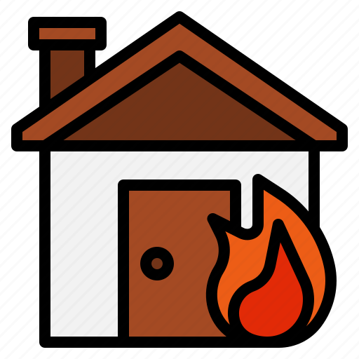 Burn, emergency, fire, home, house, insurance icon - Download on Iconfinder