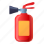 extinguisher, fire, flame, foam, party, protection 