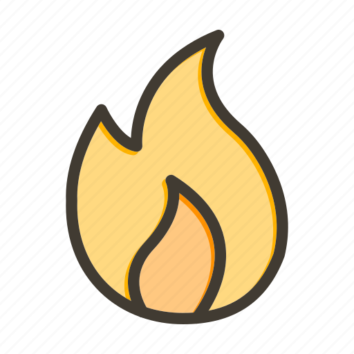 Fire, flame, light, burn, camping icon - Download on Iconfinder