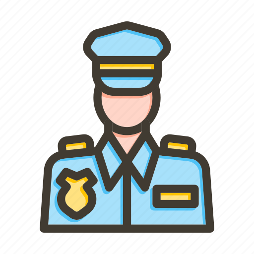 Police officer, police, policeman, officer, security icon - Download on Iconfinder