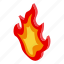 passion, fire, isometric 