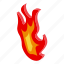 hot, fire, flame, isometric 