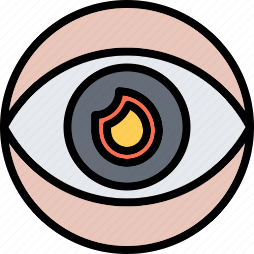 Eye, vision, fireman, fire icon - Download on Iconfinder