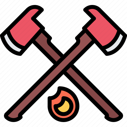 Axe, fireman, fire icon - Download on Iconfinder