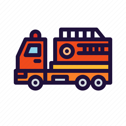 Fire, firefighters, truck icon - Download on Iconfinder