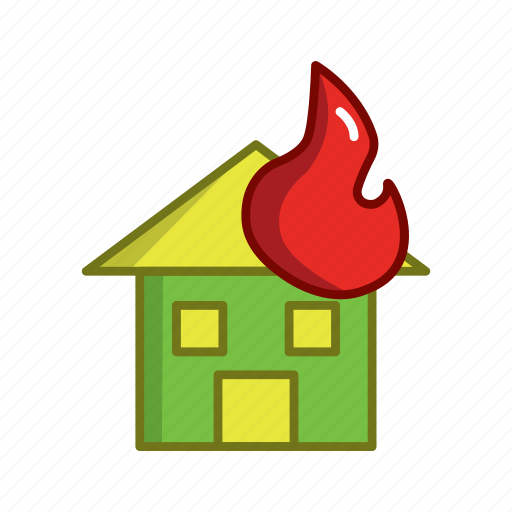 Firefighters, worker, burned house icon - Download on Iconfinder