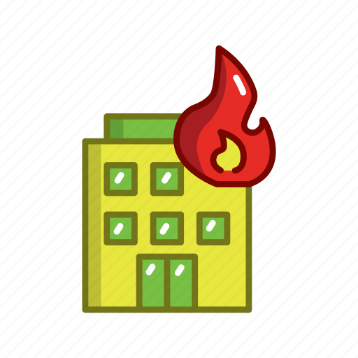 Firefighters, worker, burned hotel icon - Download on Iconfinder