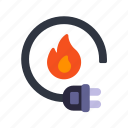 - electricity fire, connection, electrical, electric, electricity, socket, fire, technology