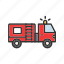 - fire truck, fire-engine, emergency, vehicle, truck, fire-brigade, firefighter, transportation 