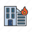 - burning building, fire, building, emergency, fire-hazard, city-fire, fire-emergency, fire-safety 