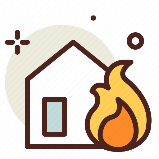 Fire, flames, hazard, house, smoke icon - Download on Iconfinder