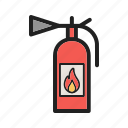 danger, equipment, extinguisher, fire, firefighter, red, safety
