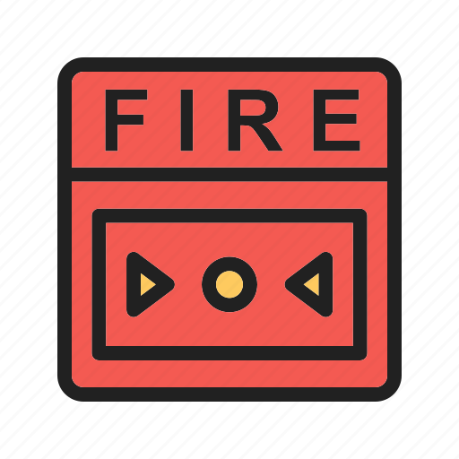 Alarm, bell, fire, firefighter, red, safety, security icon - Download on Iconfinder