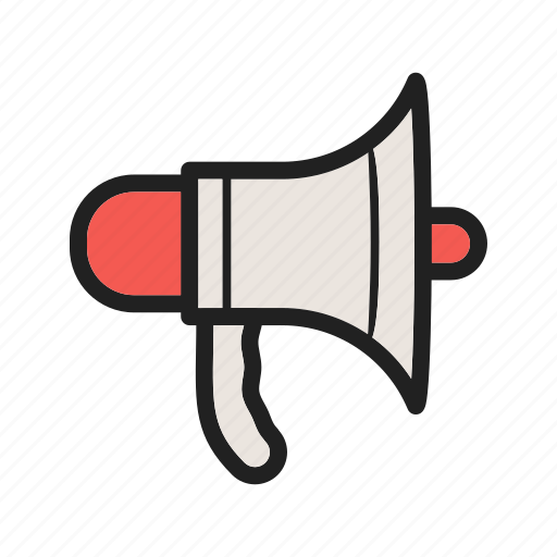 Announcement, firefighting, loud, megaphone, public, speaker, warning icon - Download on Iconfinder