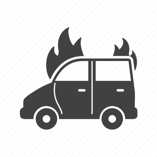Accident, burning, car, danger, extinguisher, fire, flame icon - Download on Iconfinder