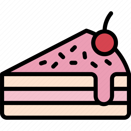 Cake, food, slice, sweet, dessert, bakery, piece of cake icon - Download on Iconfinder