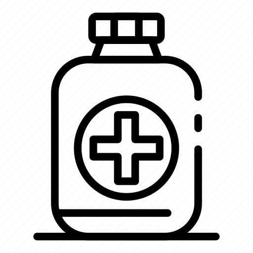 Aid, bottle, container, medication, medicine, pharmacy, tablet icon - Download on Iconfinder