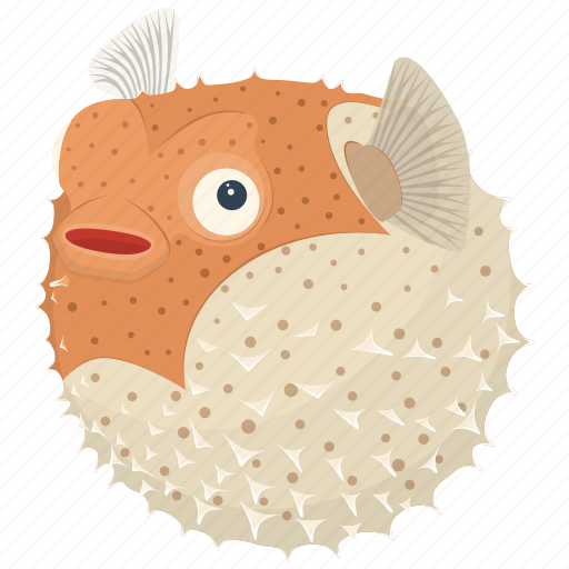 Fish, food, puffer, sea, seafood, kitchen, meal icon - Download on Iconfinder