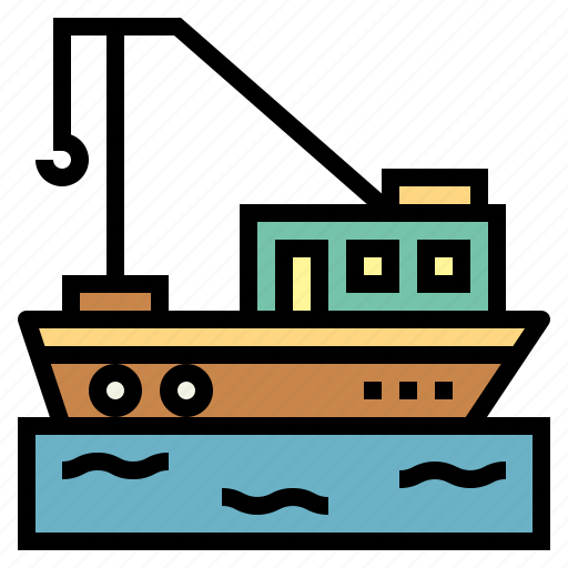 Boat, fish, fishing, sailing, transportation icon - Download on Iconfinder
