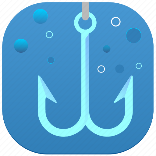 Bubbles, double, fishing, hook, water icon - Download on Iconfinder