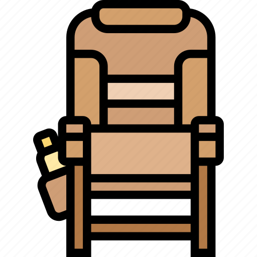 Chair, folding, seat, picnic, portable icon - Download on Iconfinder