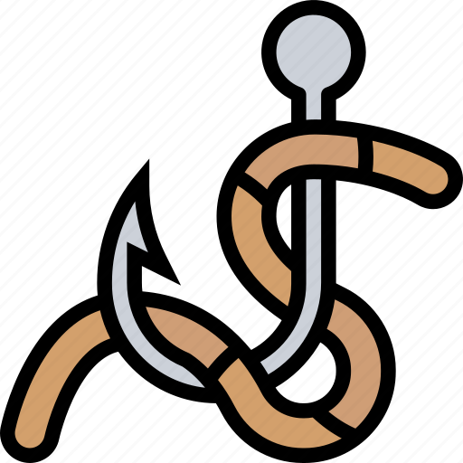 Earthworm, prey, lure, bait, fishing icon - Download on Iconfinder