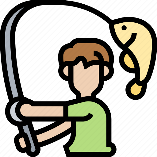 Fishing, fisherman, lake, activity, hobby icon - Download on Iconfinder
