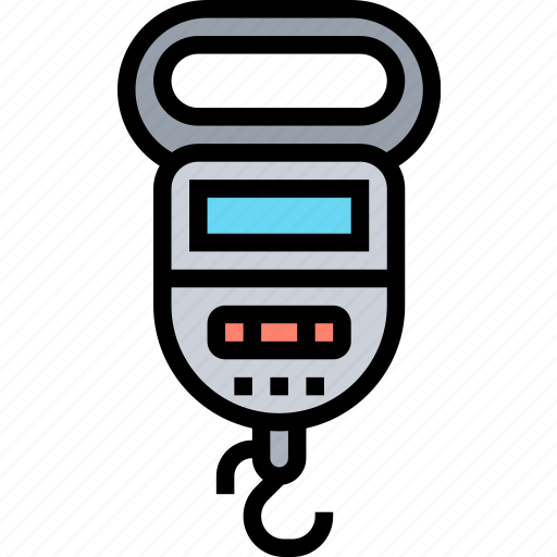 Weighing, scale, hang, heavy, digital icon - Download on Iconfinder