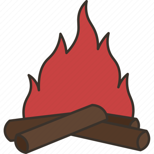 Bonfire, fire, warm, camp, outdoor icon - Download on Iconfinder