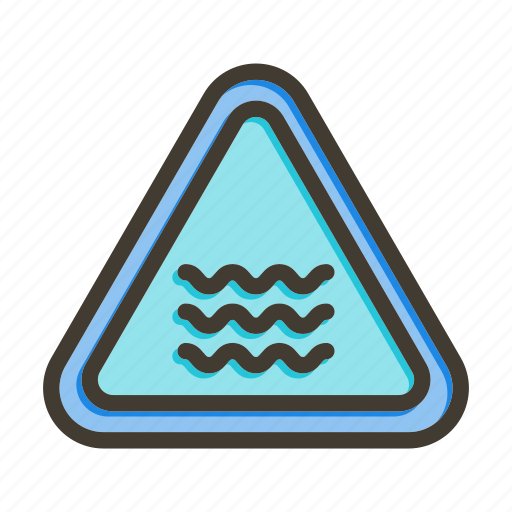 River sign, danger, caution, sea, river icon - Download on Iconfinder