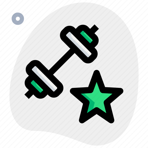 Star, dumbbell, favorite, fitness icon - Download on Iconfinder