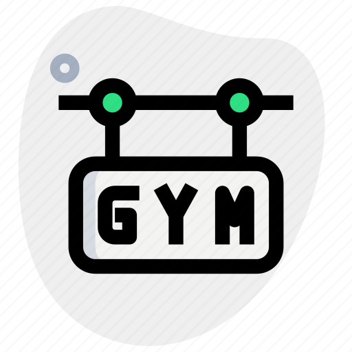 Gym, banner, sign board, fitness icon - Download on Iconfinder