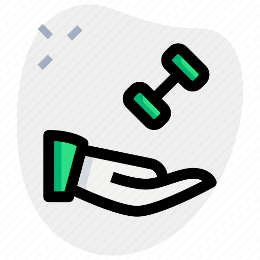 Hand, dumbbell, gym, fitness icon - Download on Iconfinder
