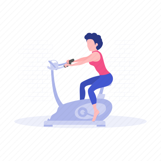 Cycling, machine, exercise, fitness, weight icon - Download on Iconfinder