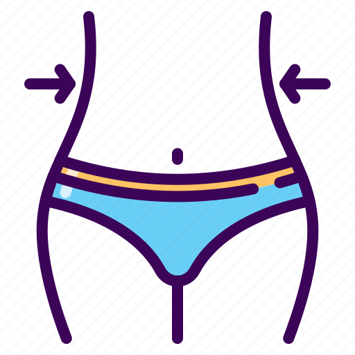 Belly, body goal, fitness, slim, waistline, woman icon - Download on Iconfinder