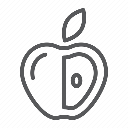 Apple, diet, food, fruit, half, healthy, nutrition icon - Download on Iconfinder