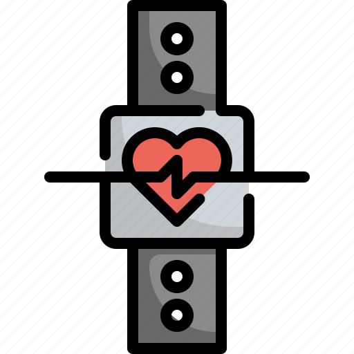 Exercise, fitness, gym, heart, rate, smart, watch icon - Download on Iconfinder