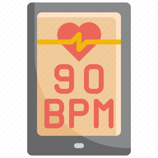 Application, cellphone, exercise, fitness, gym, heart, rate icon - Download on Iconfinder