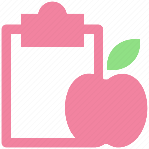 Apple, checklist, clipboard, diet chart, diet plan, fitness, healthy diet icon - Download on Iconfinder