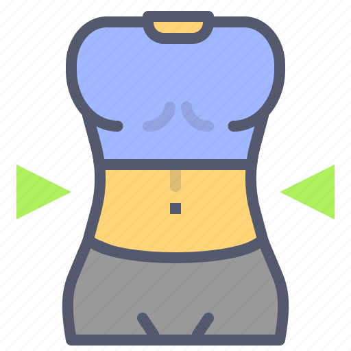 Aerobic, body, female, front, muscle icon - Download on Iconfinder