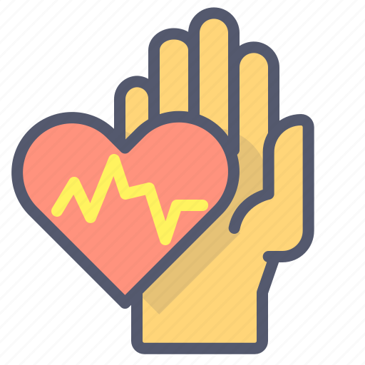 Cardiac, hand, heart, pulse, rate, sport icon - Download on Iconfinder