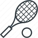 racket, sports, squash racket, tennis ball, tennis racket