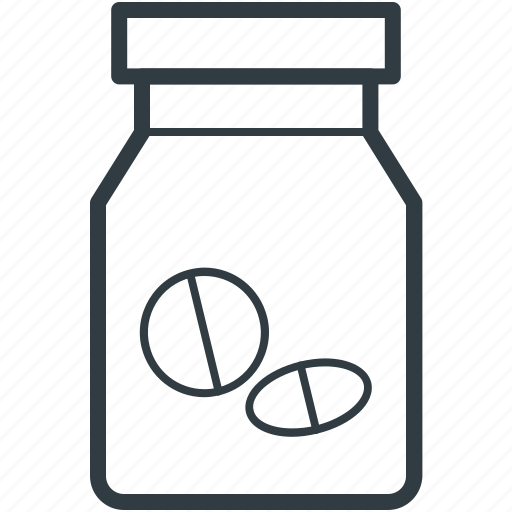 Drugs, food supplements, medicine jar, pills, vitamins icon - Download on Iconfinder