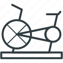 cycle ergometer, exercise bicycle, exercise bike, exercycle, stationary bicycle