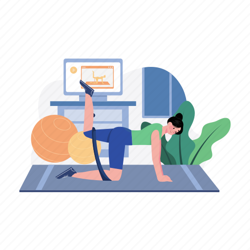 Yoga, sport, lifestyle, sportswear, workout, dumbbell, training illustration - Download on Iconfinder