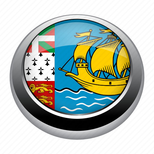 Circle, country, flag, flags, nation, saint pierre and miquelon icon - Download on Iconfinder