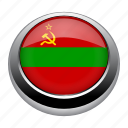 circle, country, flag, nation, national, transnistria