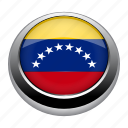 circle, country, flag, nation, venezuela