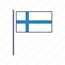 europe, finland, flag 