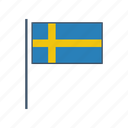europe, flag, sweden
